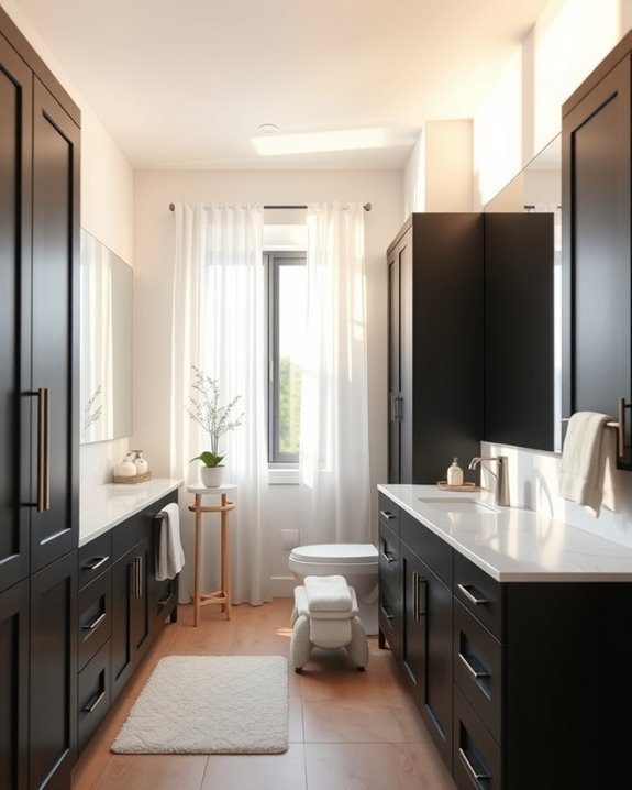 family friendly black cabinetry design