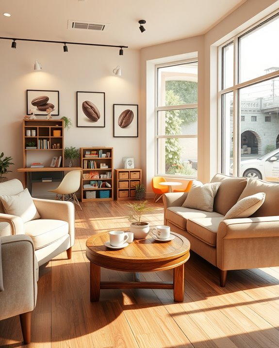 family friendly coffee shop design