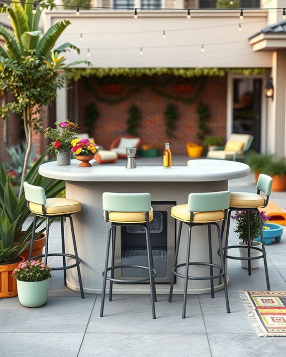 family friendly concrete bar