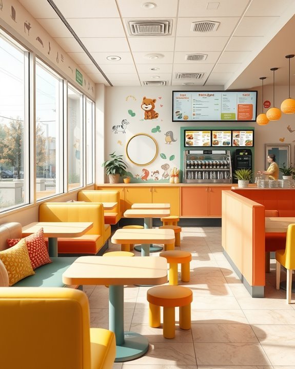 family friendly dining zones