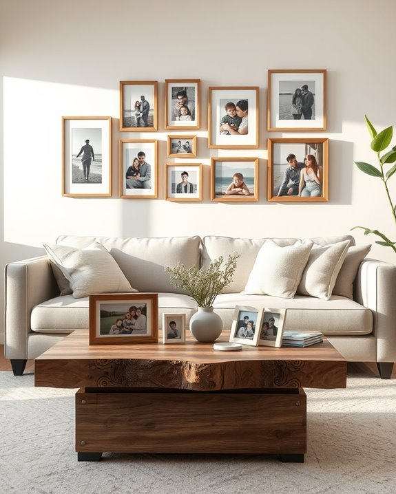 family photo wall displays