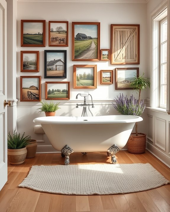 farmhouse bathroom wall decor