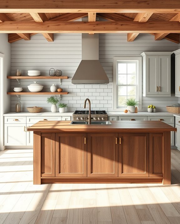 farmhouse gray and brown