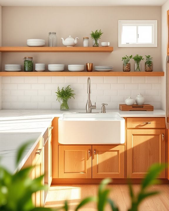farmhouse sink enhances functionality