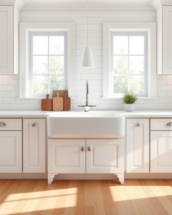 farmhouse sink kitchen charm