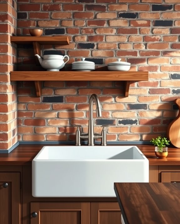 farmhouse sink rustic elegance
