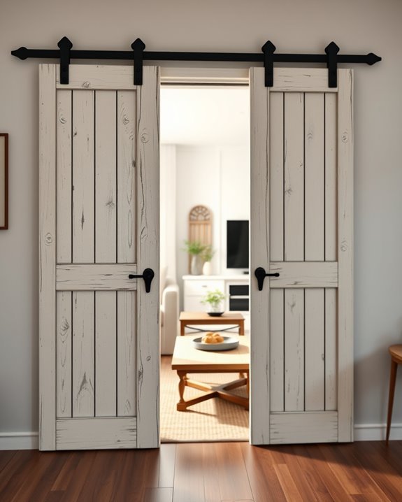 farmhouse sliding door elegance