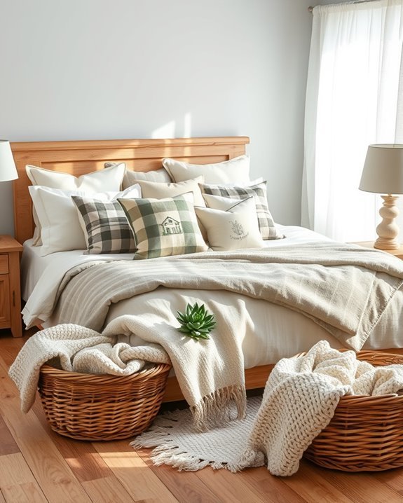 farmhouse style throw pillows