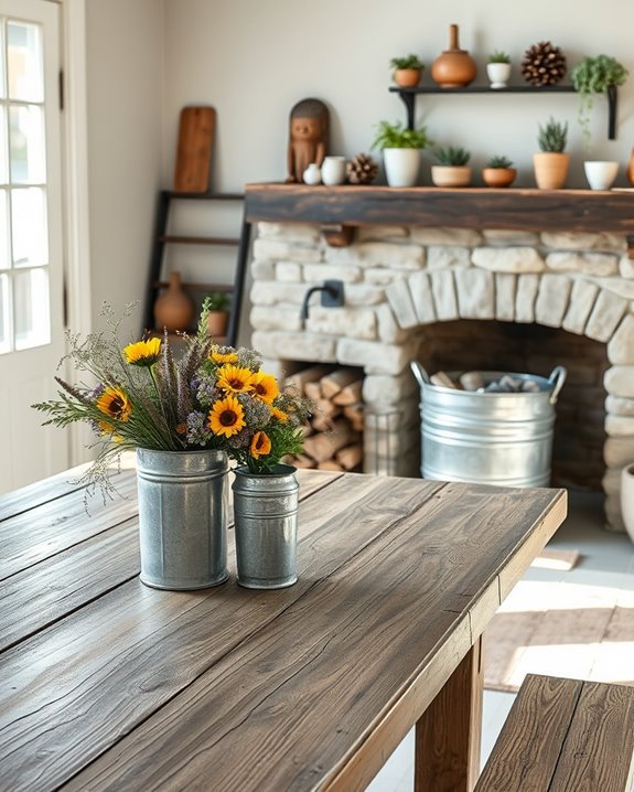 farmhouse style with accents