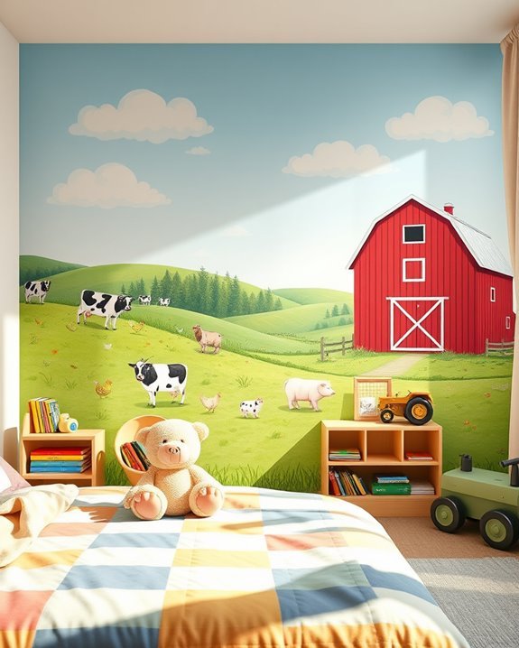 farmyard themed children s room