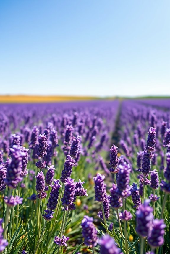 faux lavender field decor