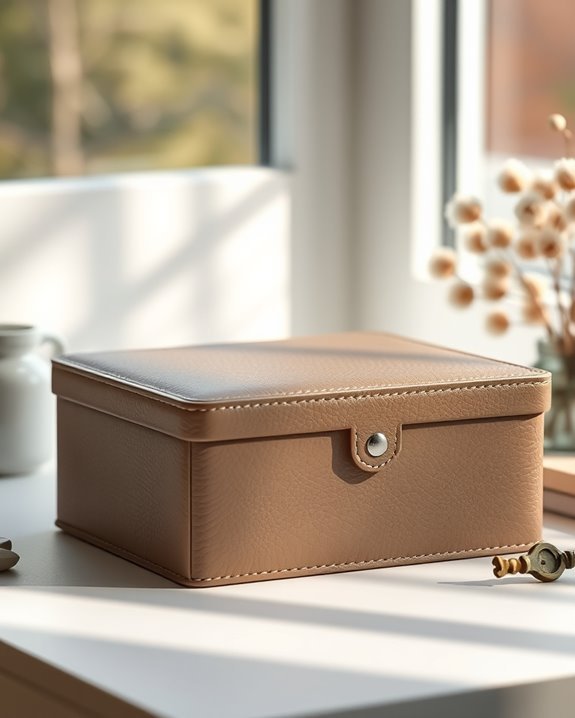 faux leather diy box covers