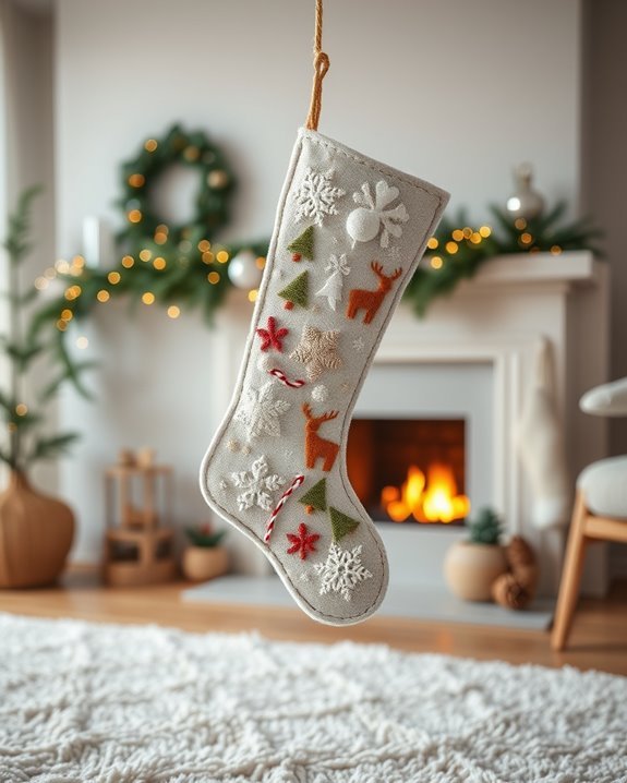 felt christmas stocking decoration