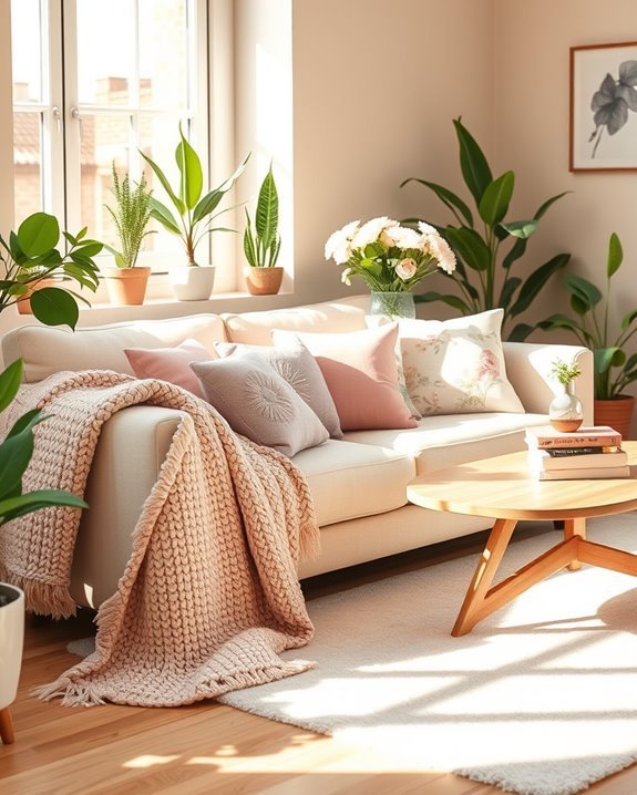 feminine throw pillow elegance