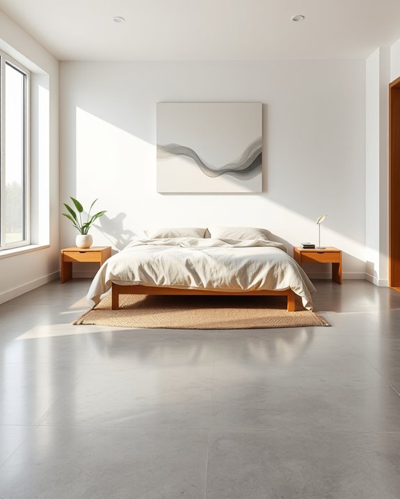 feng shui concrete bedroom harmony