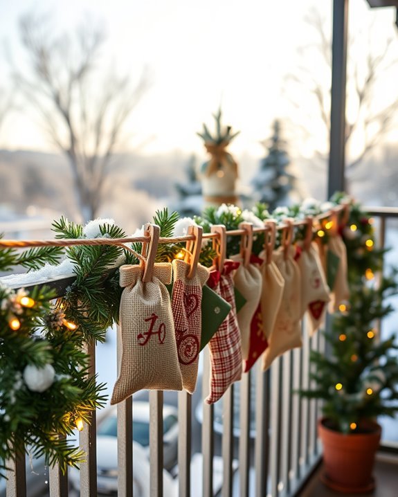 festive balcony advent countdown