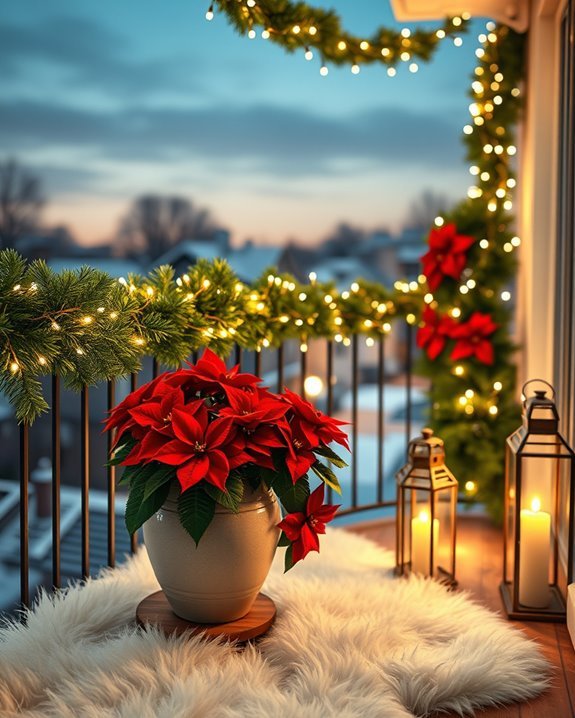 festive balcony lighting ideas