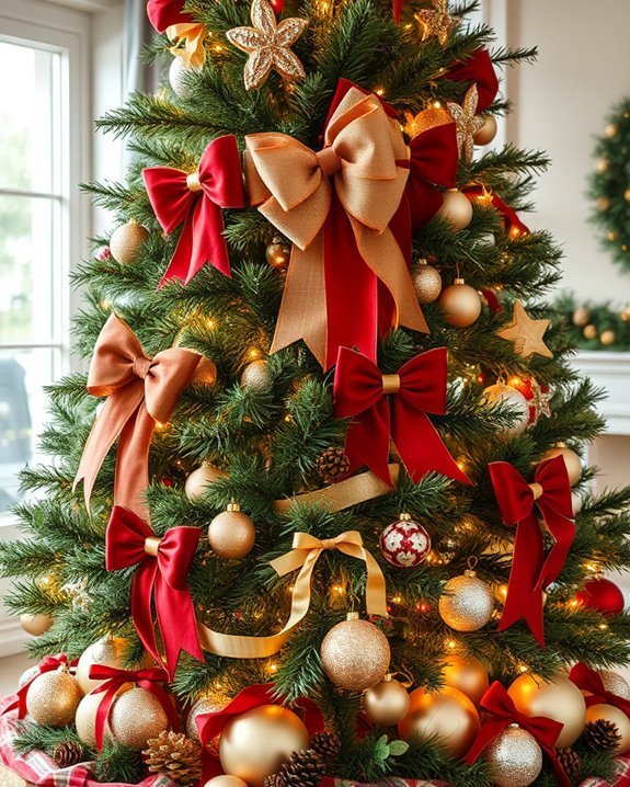 festive big bow decoration