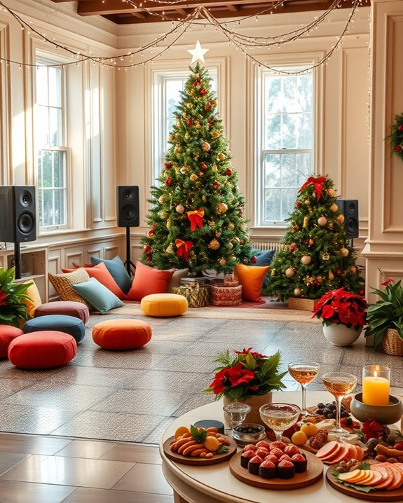 festive dance party atmosphere