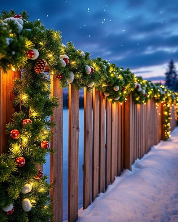 festive fence decoration ideas