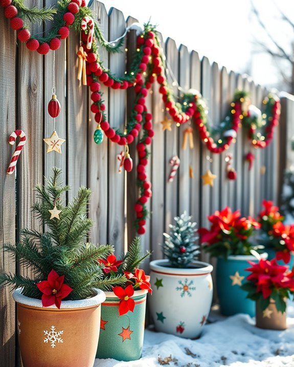 festive fence holiday decor