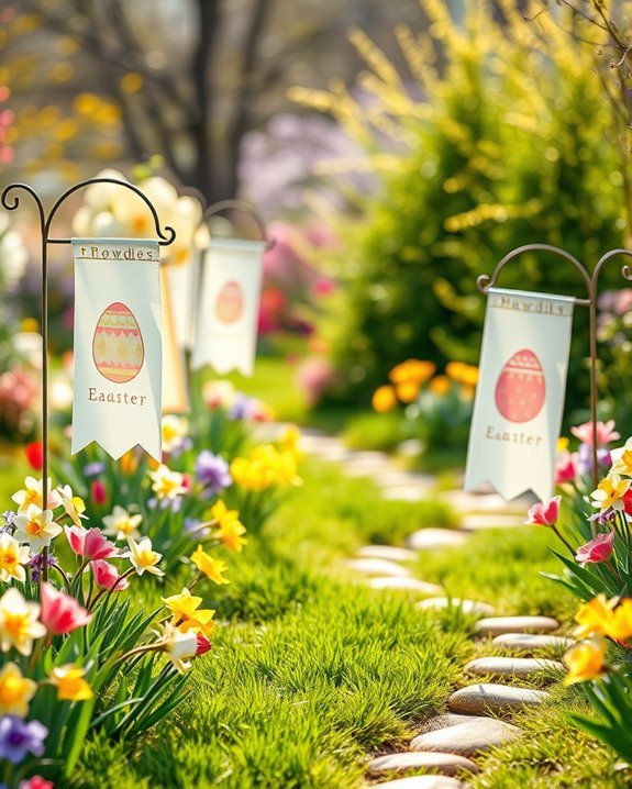 festive garden banners enhance
