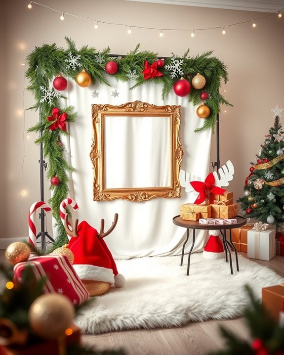 festive photo booth fun