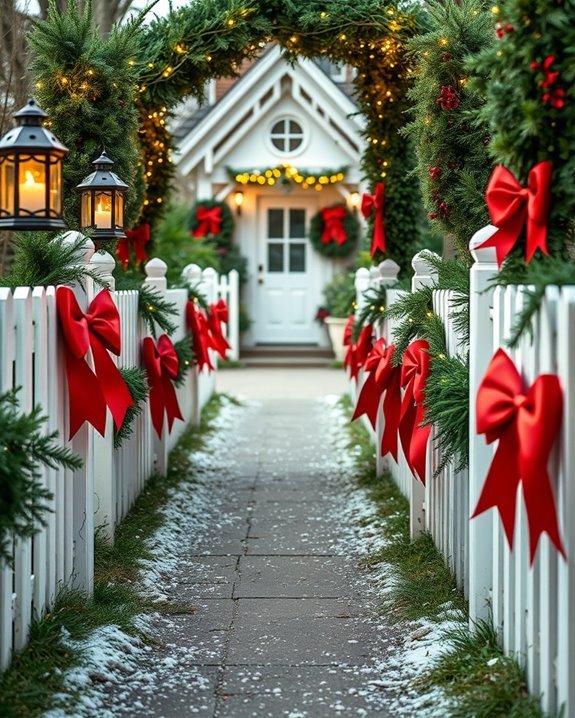 festive red bow accents