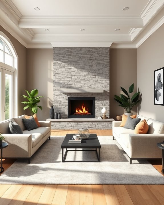 fireplace as gathering centerpiece