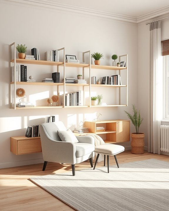 flexible adjustable shelving units