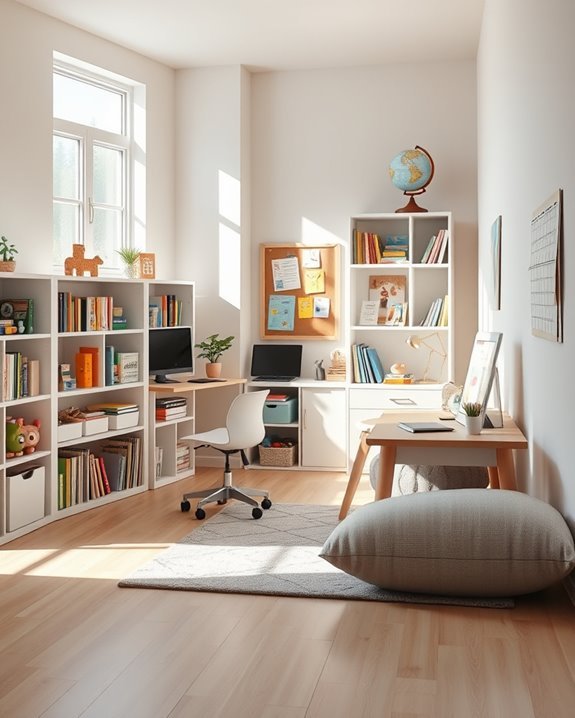 flexible and organized shelving