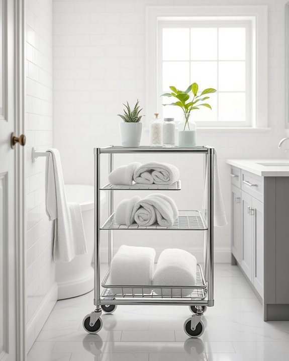 flexible bathroom storage solution