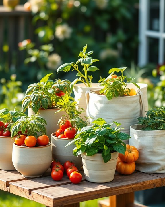 flexible container gardening arrangements
