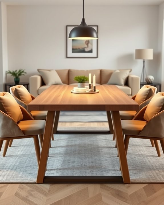 flexible dining table arrangements