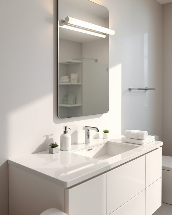 flexible easy bathroom lighting