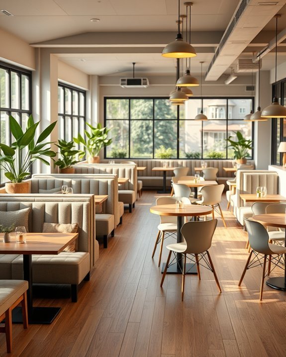 flexible modular dining options