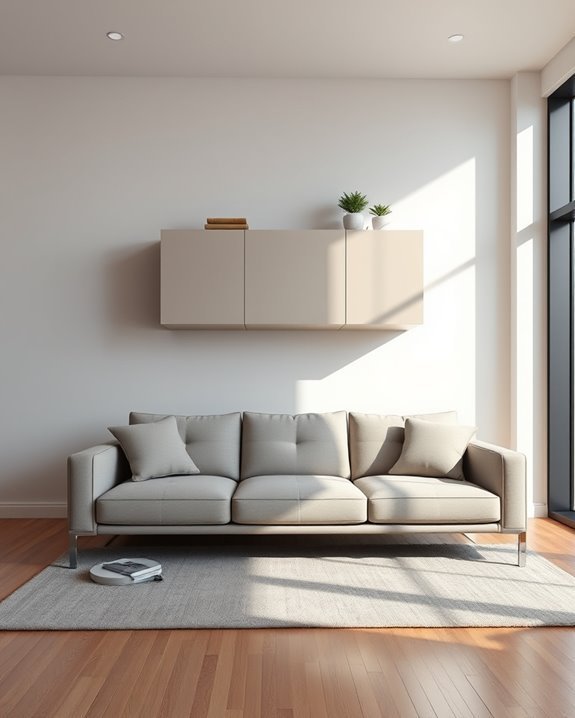floating cabinet statement design