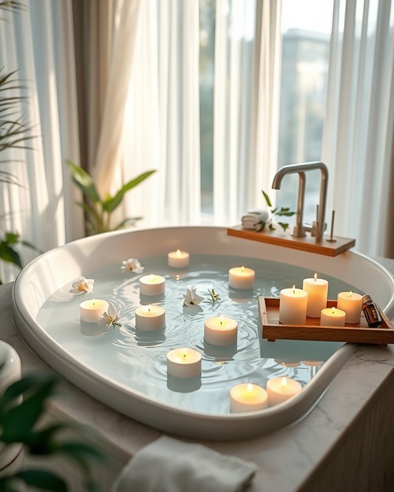 floating candles for relaxation