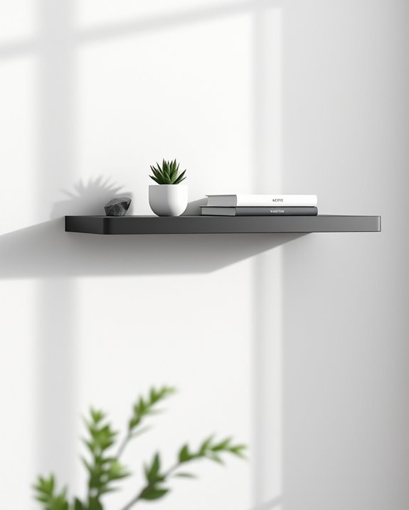 floating shelf storage solution