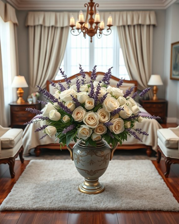 floral arrangements enhance decor