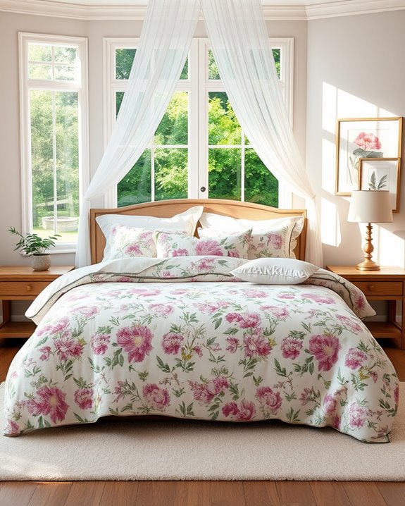 floral bedding for serenity