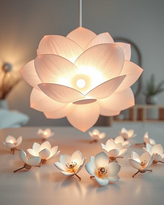floral inspired led lighting elegance