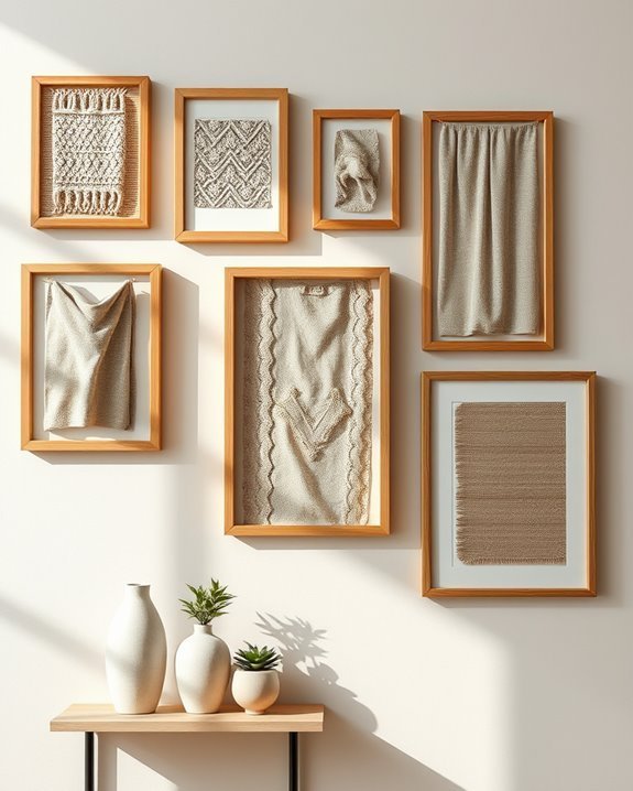 framed fabric art creativity