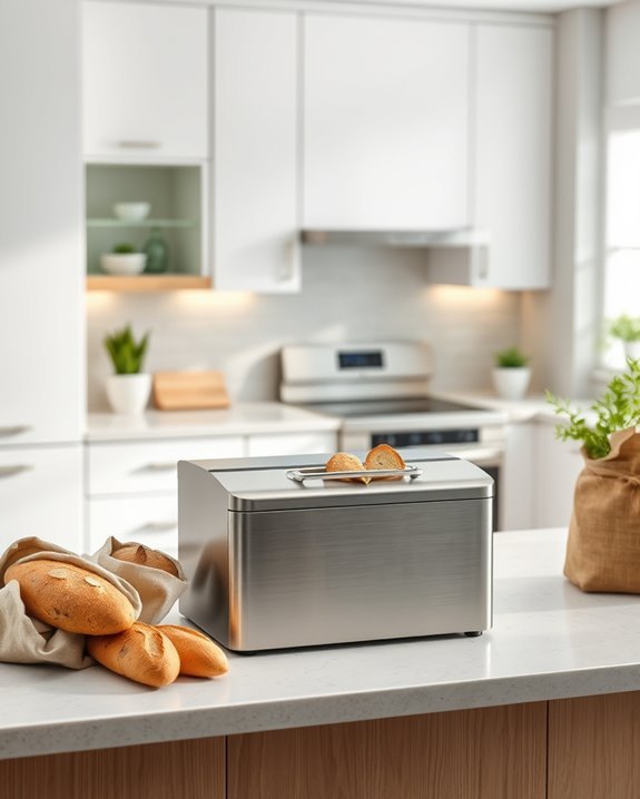 fresh bread organized kitchen