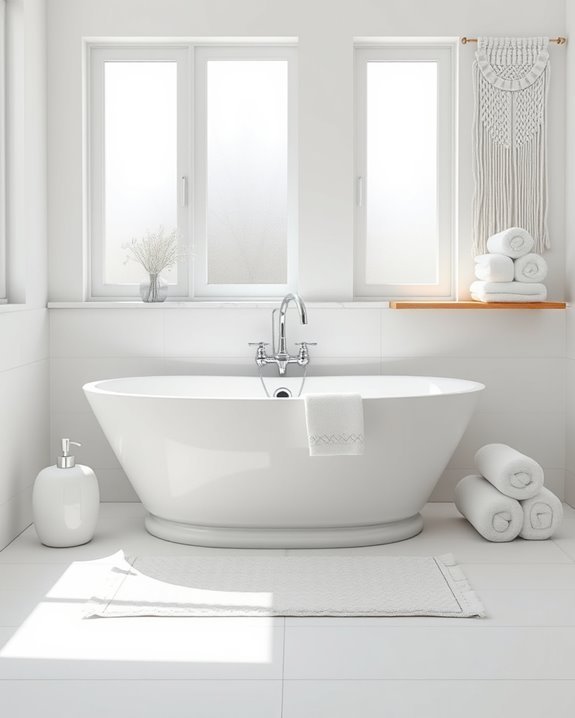 fresh clean white accessories