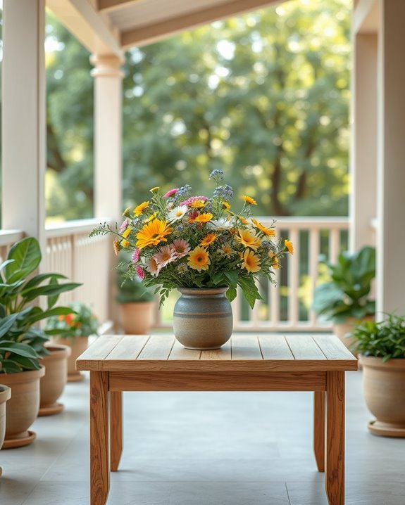 fresh flowers enhance ambiance