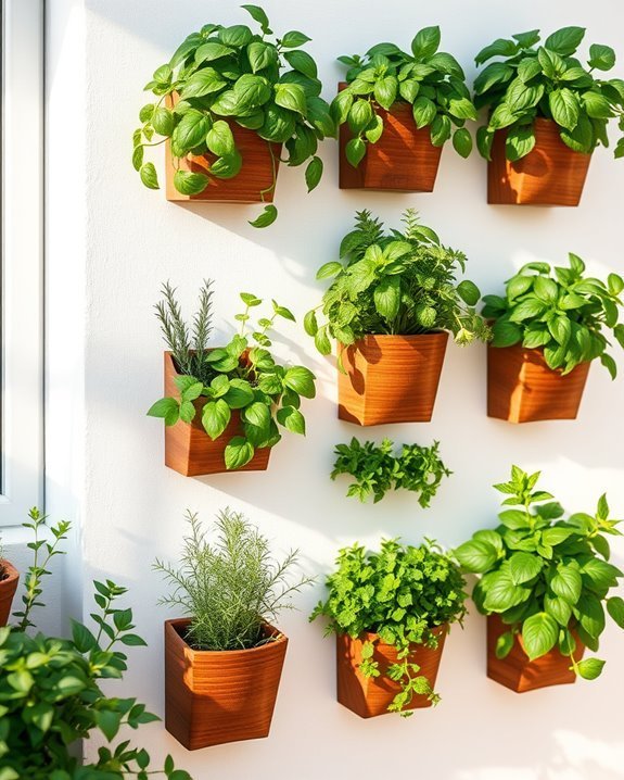 fresh herbs vibrant decor