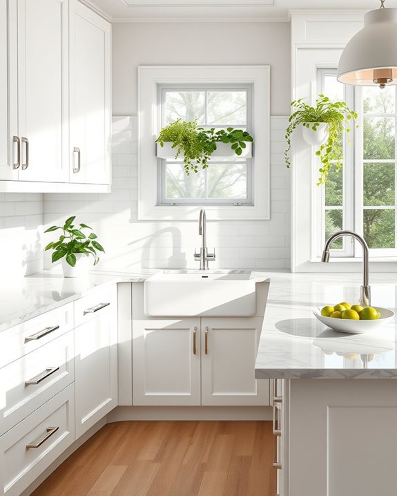 fresh plants enhance kitchens