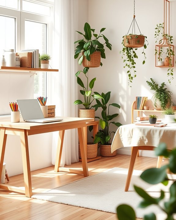 freshness through indoor plants