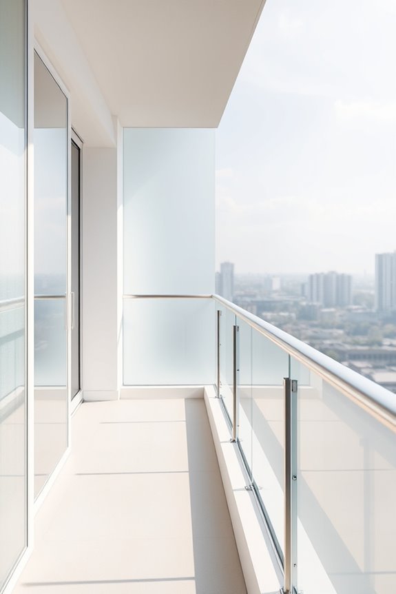 frosted glass for privacy